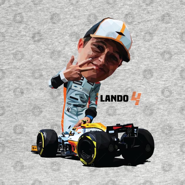 Tooned Lando Norris by pxl_g